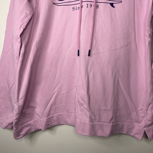 Vineyard Vines Logo Pink Hoodie Sweatshirt 100 Percent Cotton Size Medium - Picture 3 of 16